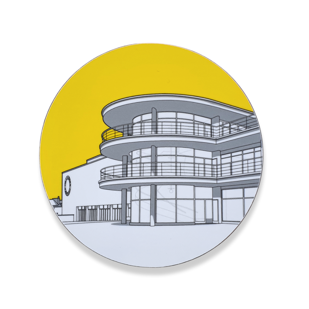 Yellow DLWP coaster