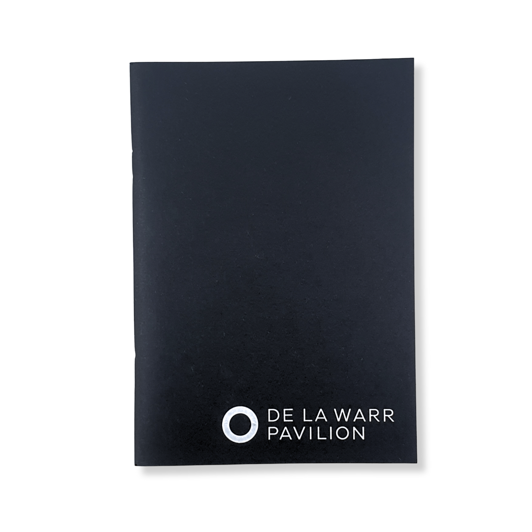 Black A5 De La Warr Pavilion branded notebook