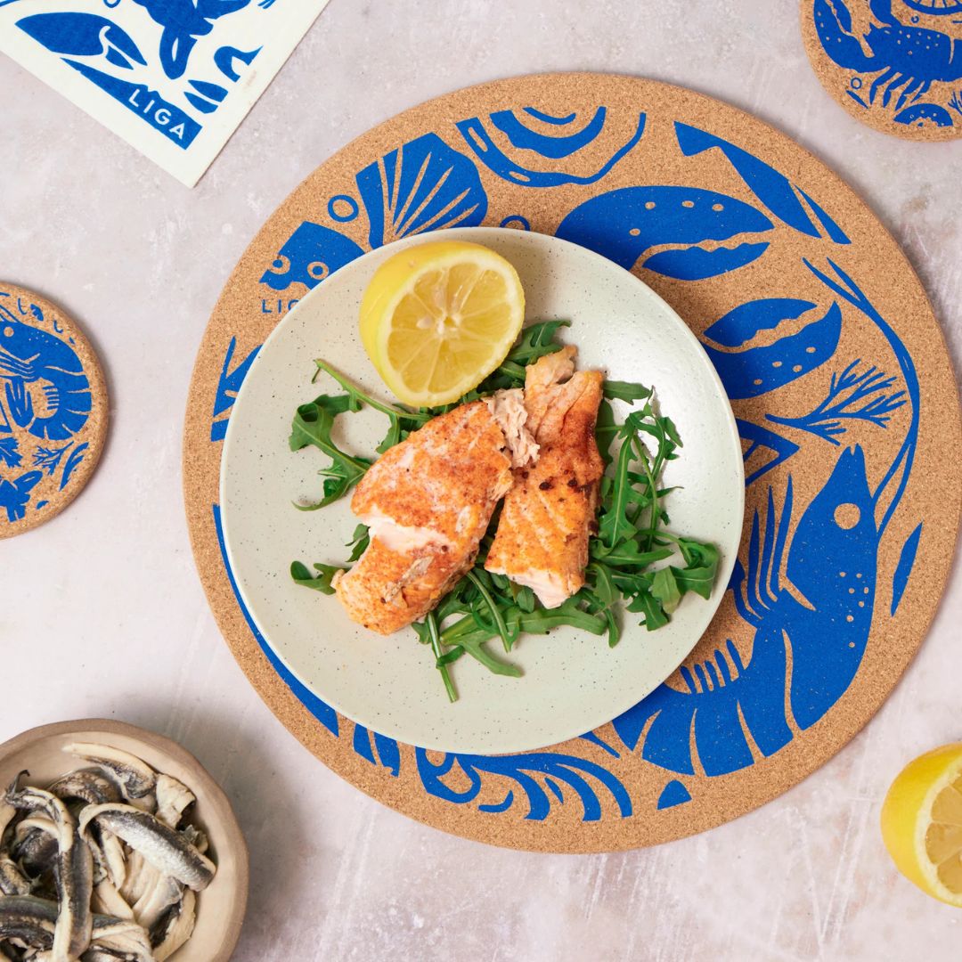 Seafood Platter Cork Placemat