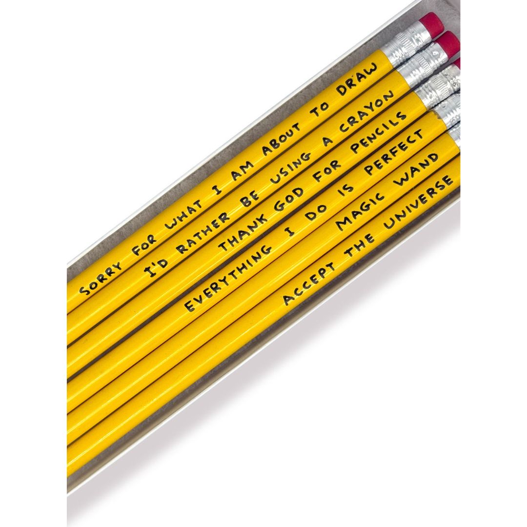 David Shrigley Pencil Set Blue