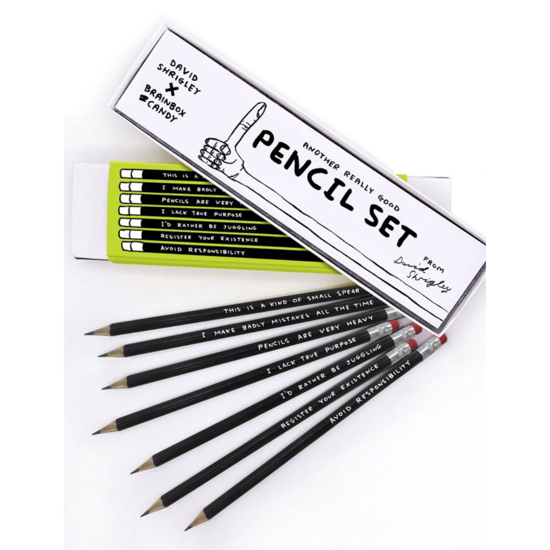 David Shrigley Pencil Set Green