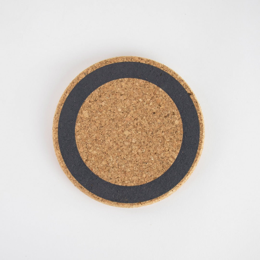 Earth Cork Coaster in Grey