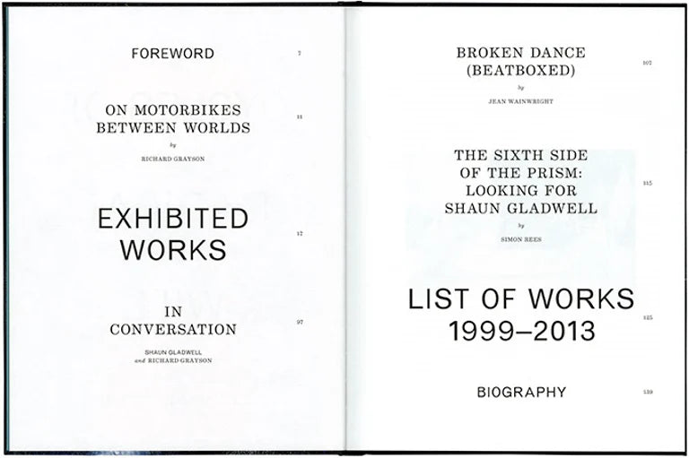 inside BOOK: Shaun Gladwell 'Cycles of Radical Will' (Hardback)