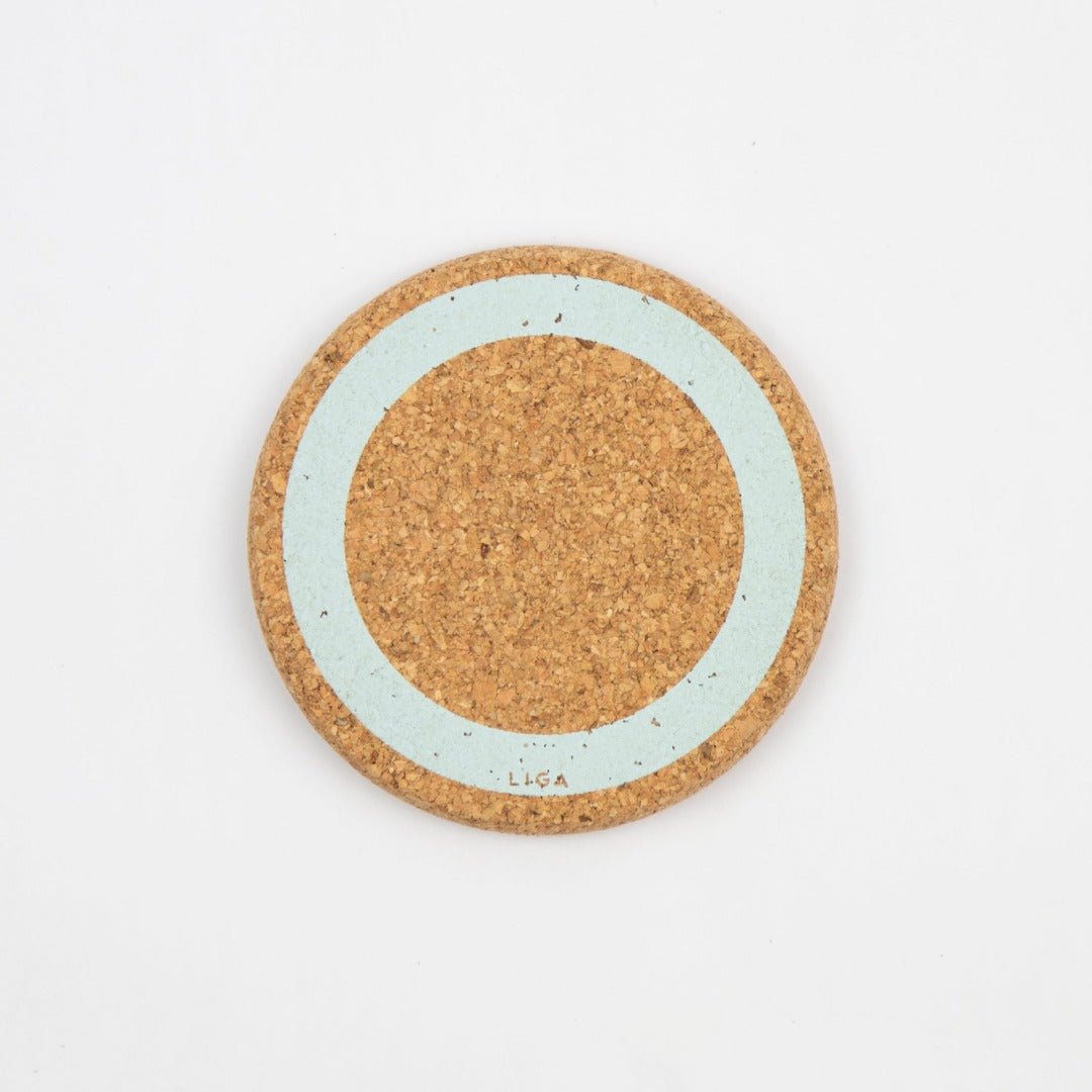 Earth Cork Coaster in Sky