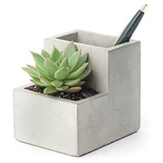 Concrete Desk Planter Small