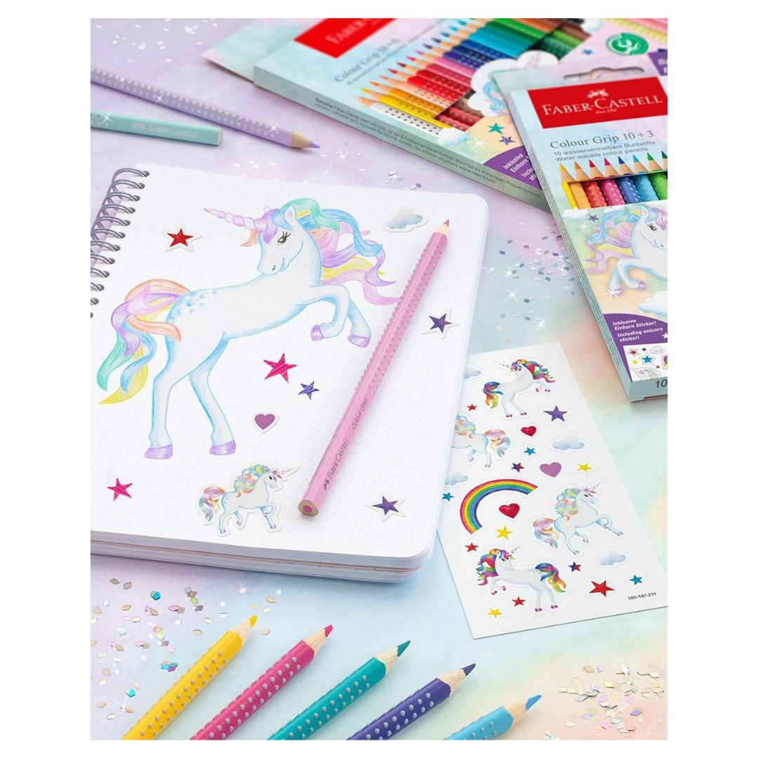 Unicorn Colour Grip Pencils 24pk