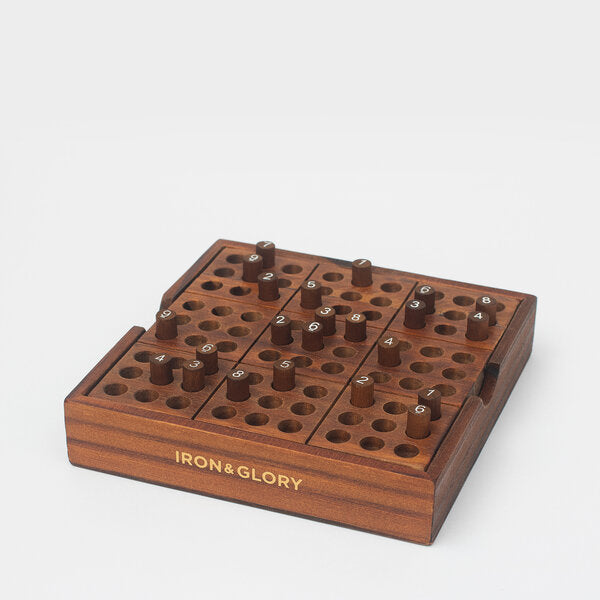 Wooden sudoku set