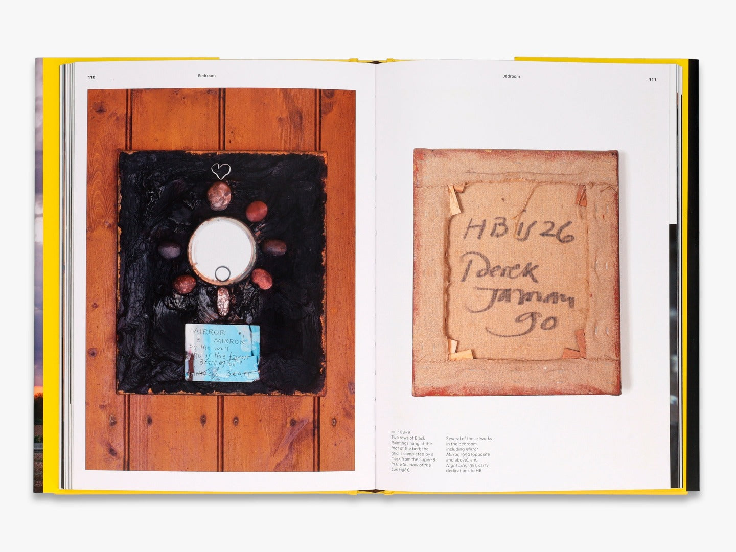 Page of 'Prospect Cottage: Derek Jarman's House' with photographs