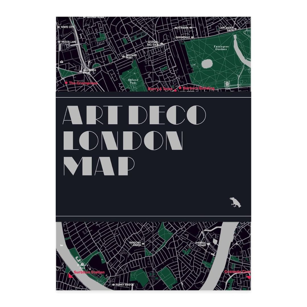 Art Deco London Map