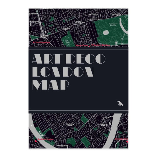 Art Deco London Map