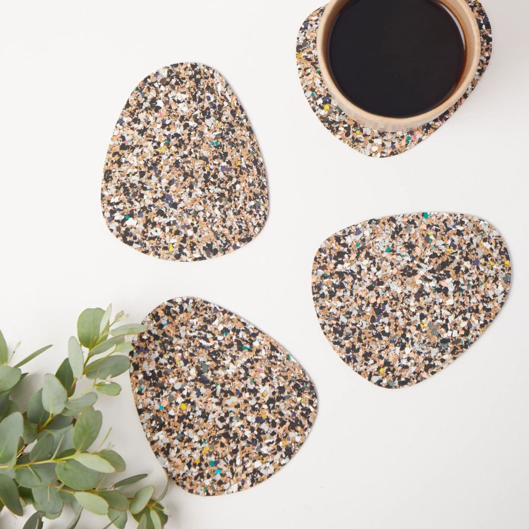 Beach Clean Pebble Coaster Set