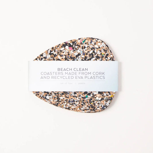 Beach Clean Pebble Coaster Set