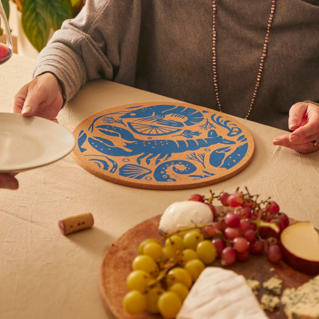 Seafood Platter Cork Placemat