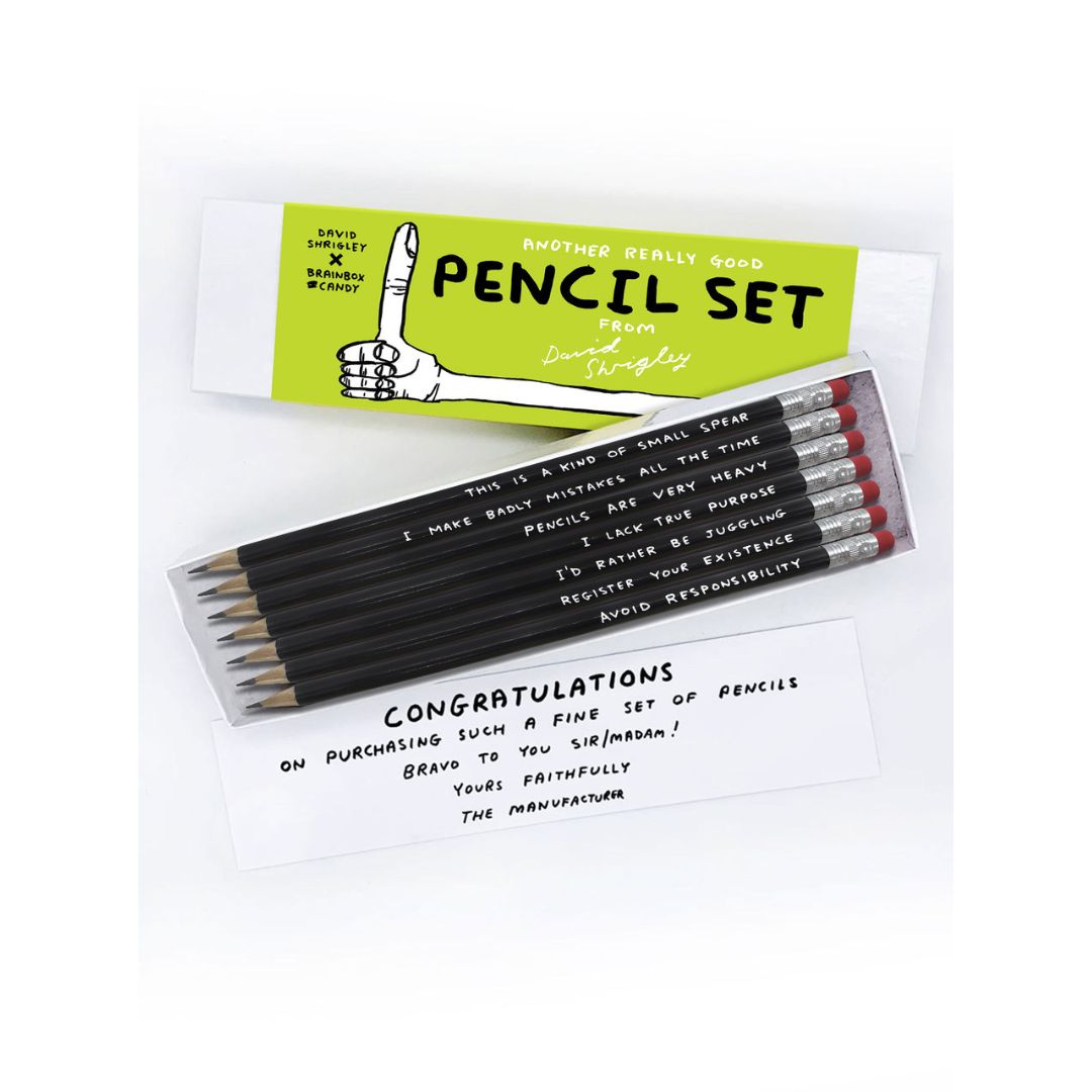 David Shrigley Pencil Set Green