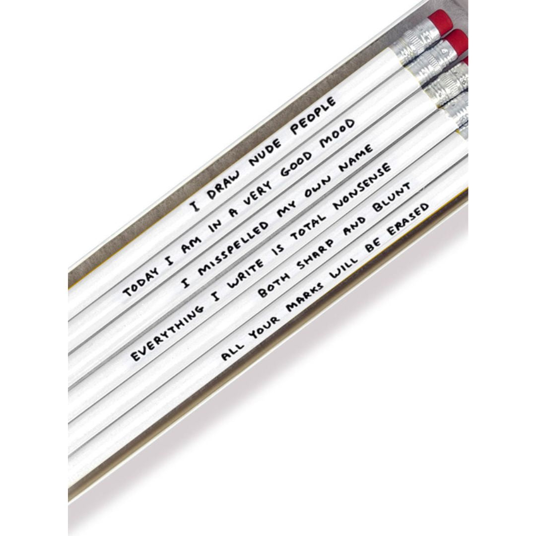 David Shrigley Pencil Set Yellow