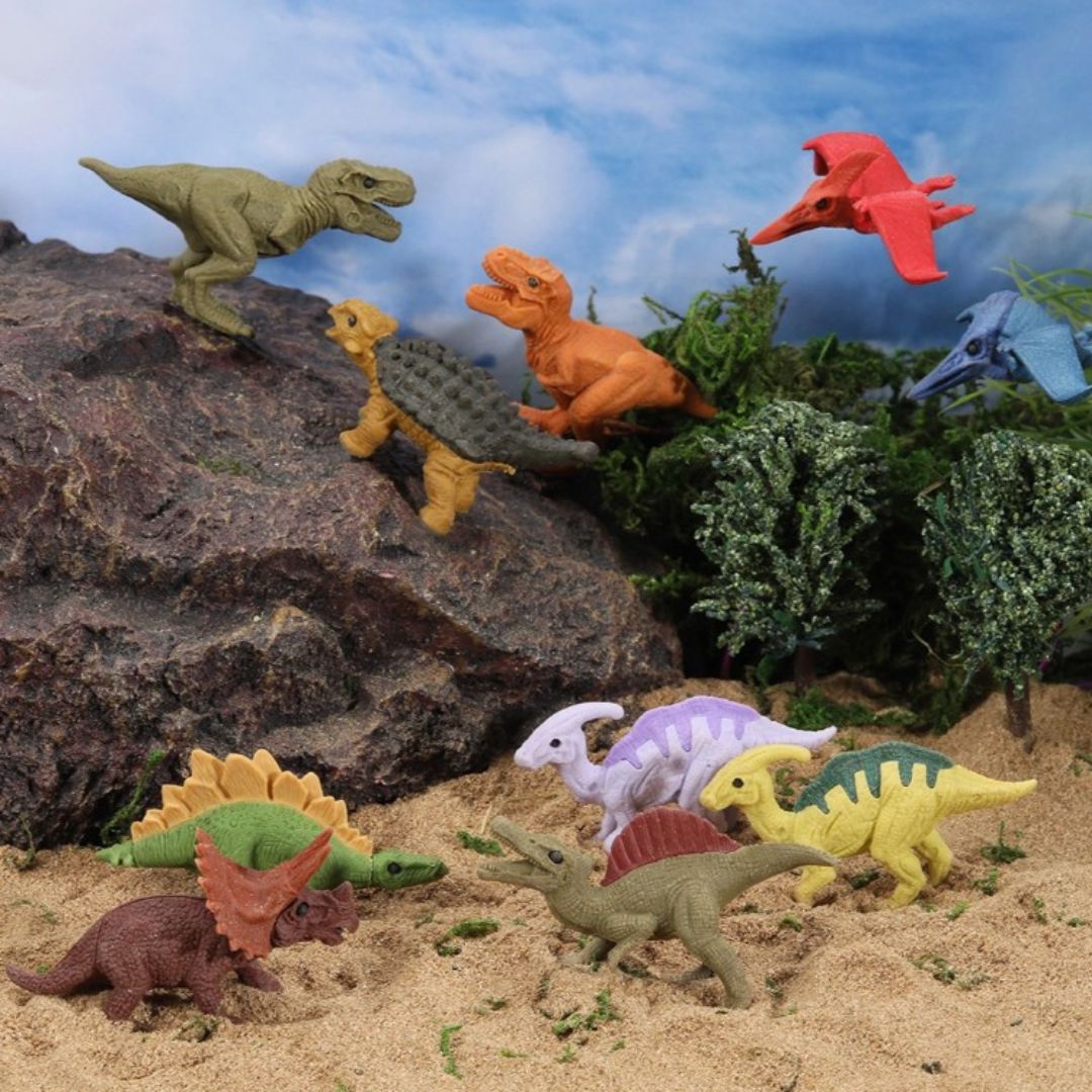 Iwako Dinosaur Eraser Set