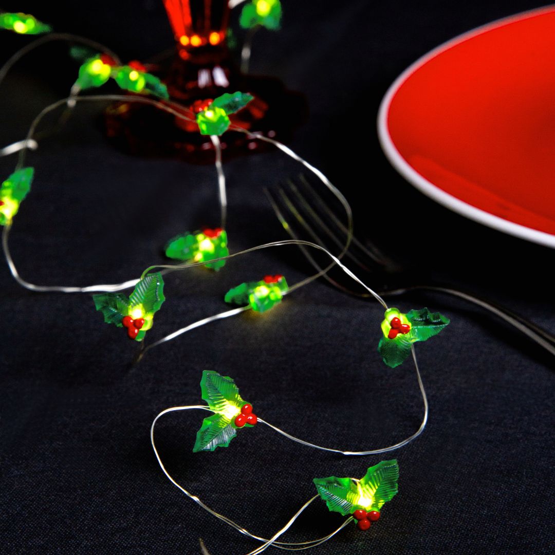 Holly String Lights