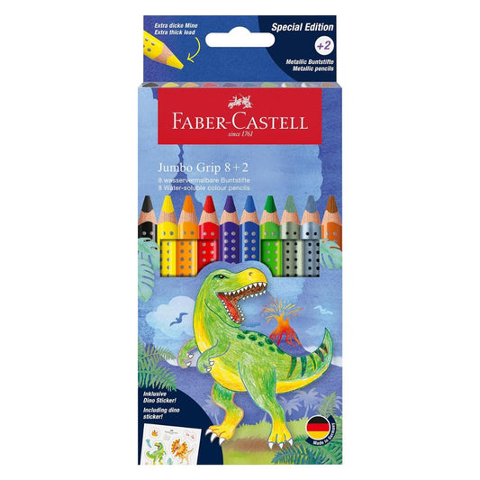 Dinosaur Jumbo Grip Pencils 10pk