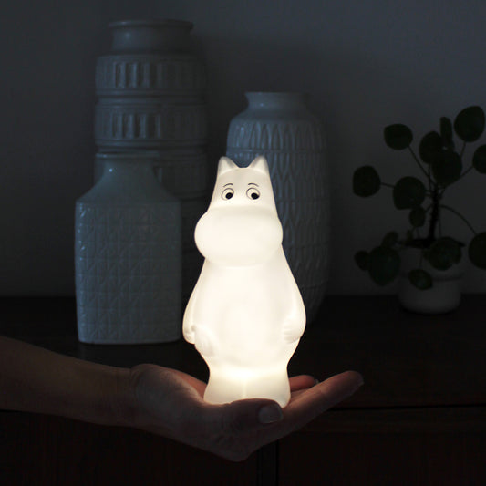 Light in the shape of Moomintroll