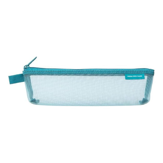 Mesh Pen Case Mini Blue