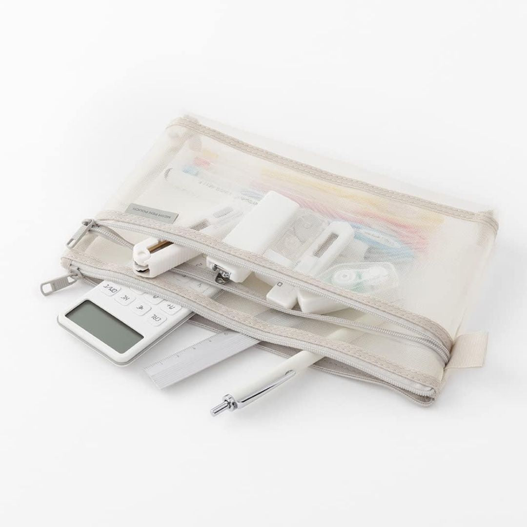 Mesh Pen Pouch Grey