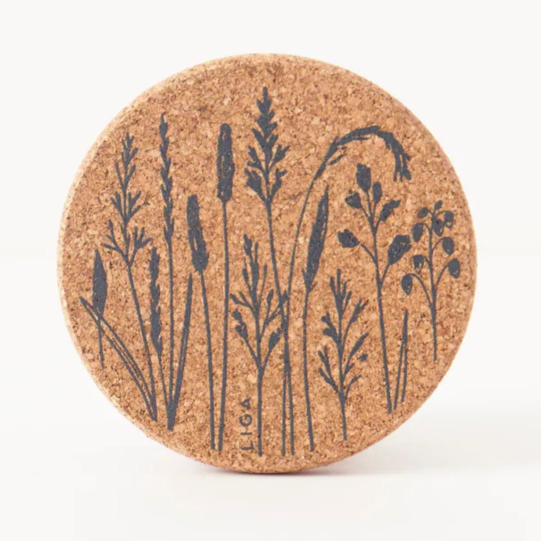 Native Grasses Cork Coaster