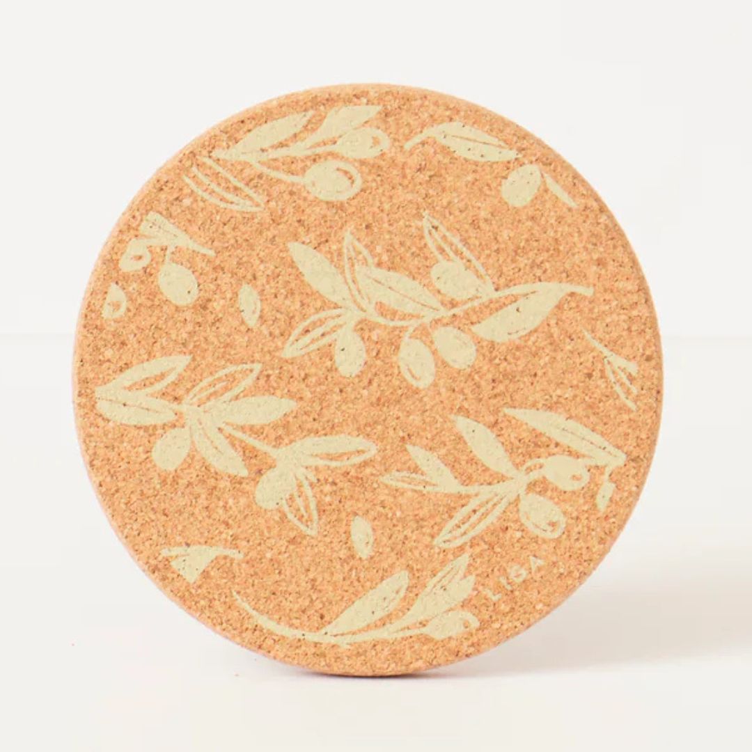 Olive and Pip Green Coaster