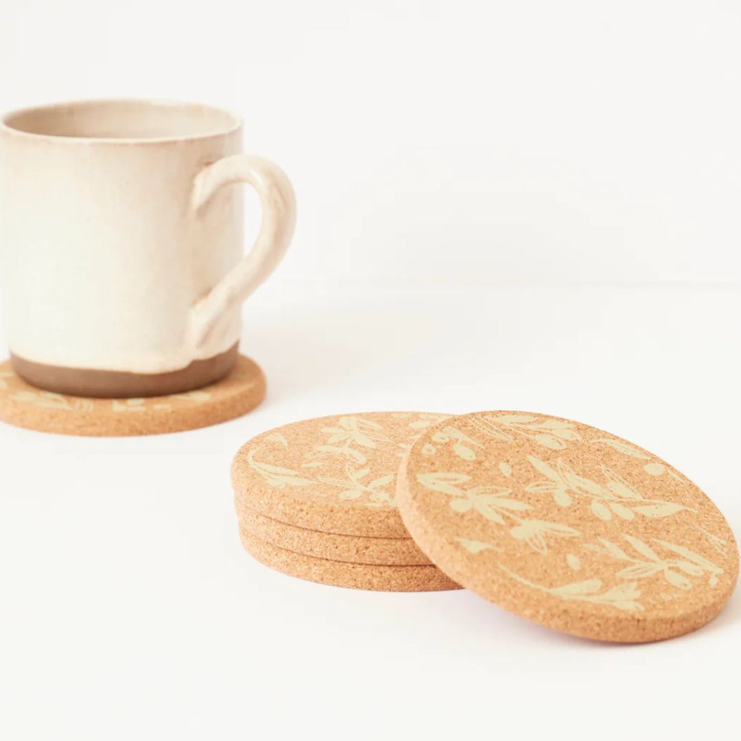 Olive and Pip Green Coaster