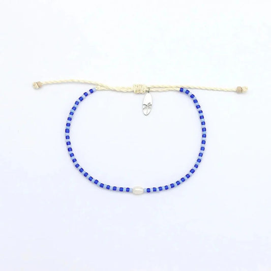 Dainty Beaded Pearl Anklet