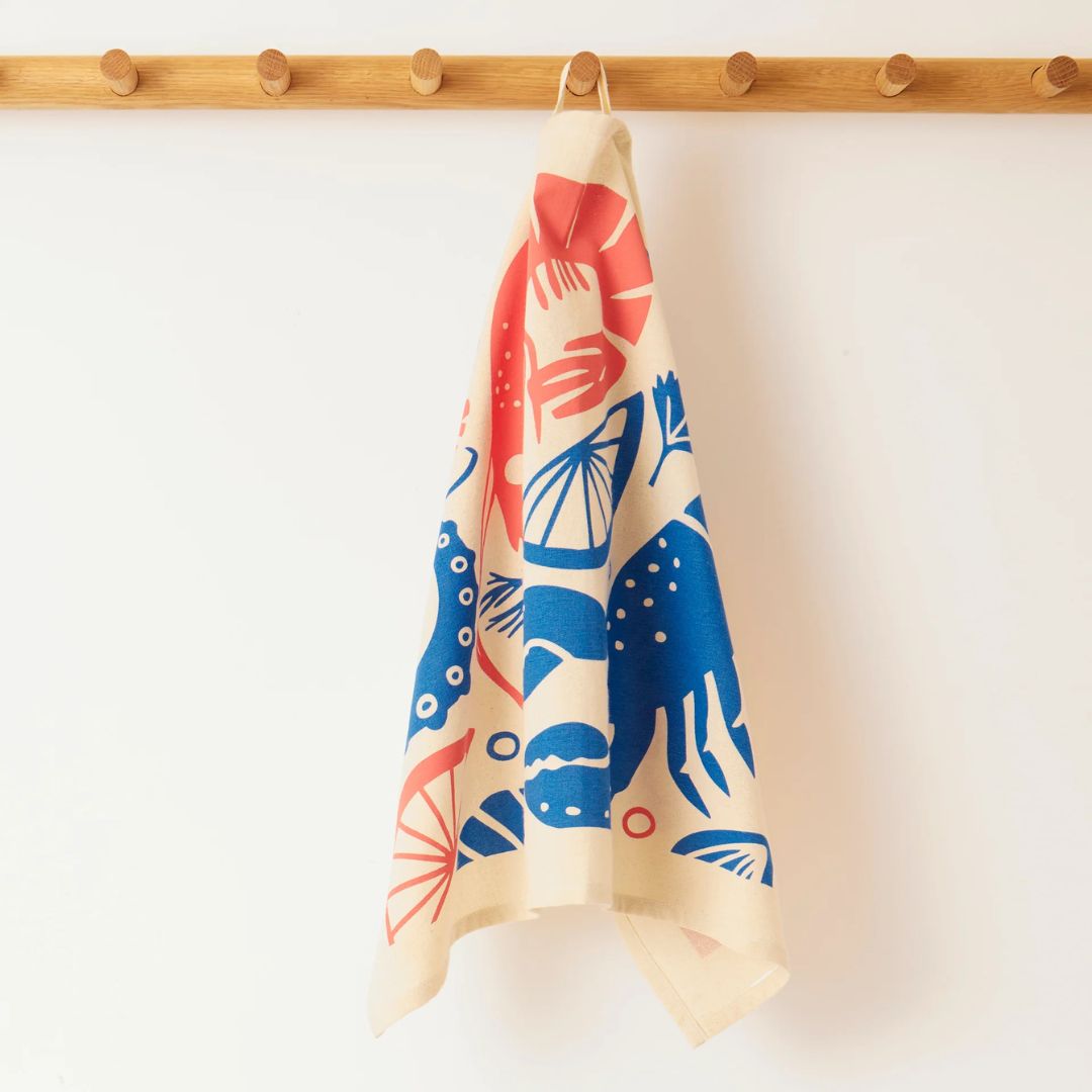 Seafood Platter Tea Towel