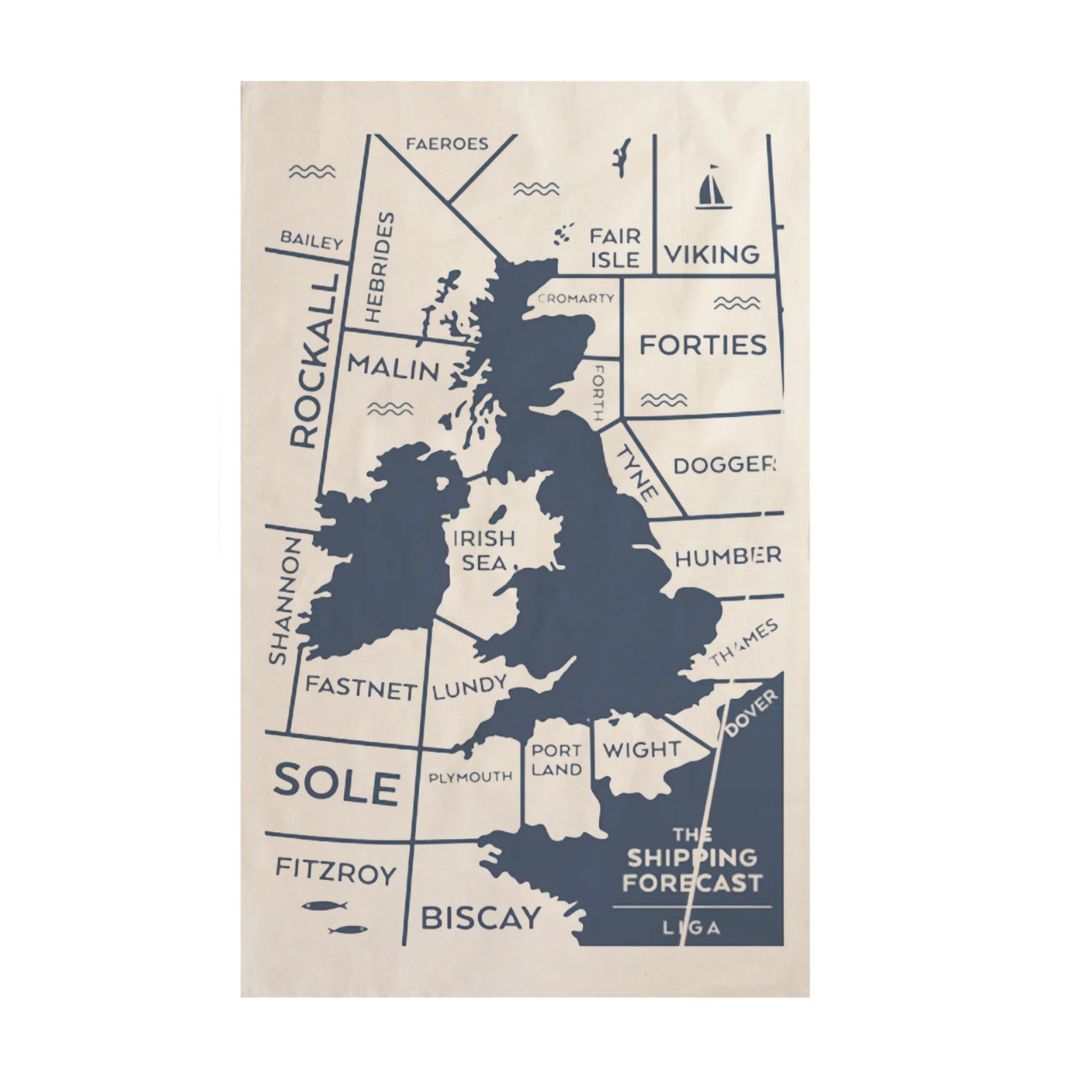 Shipping Forecast Tea Towel
