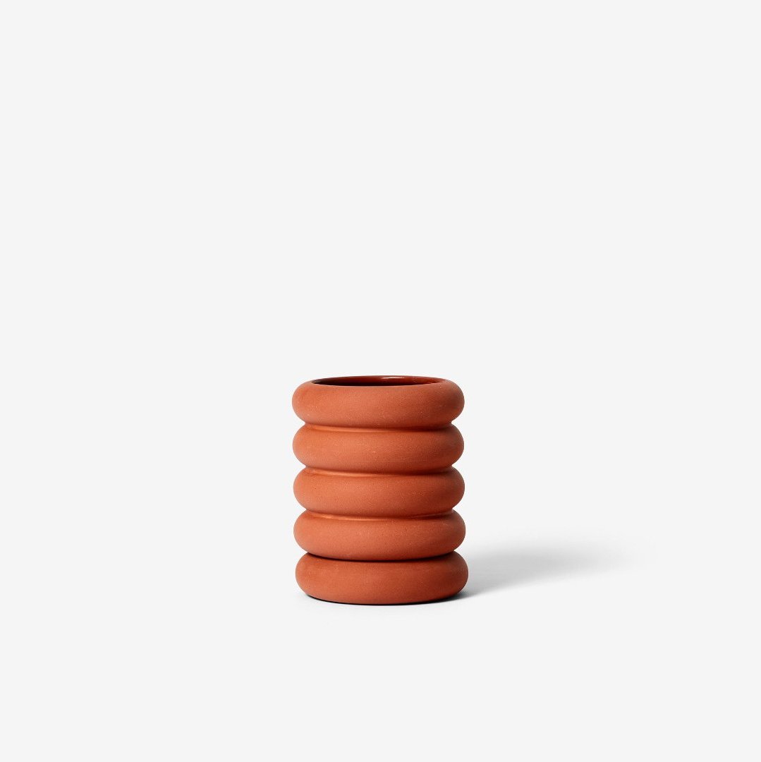 terracotta rounded planter